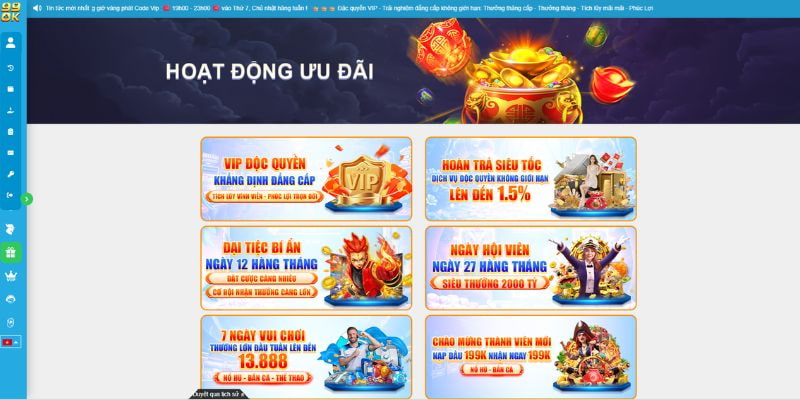 99ok 🎖️ Nền Tảng Giải Trí Uy Tín Số 1 Tại Châu Á 27 Khuyến Mãi 99OK Hấp Dẫn Nhất 2025